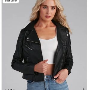 Windsor Envy me faux leather jacket